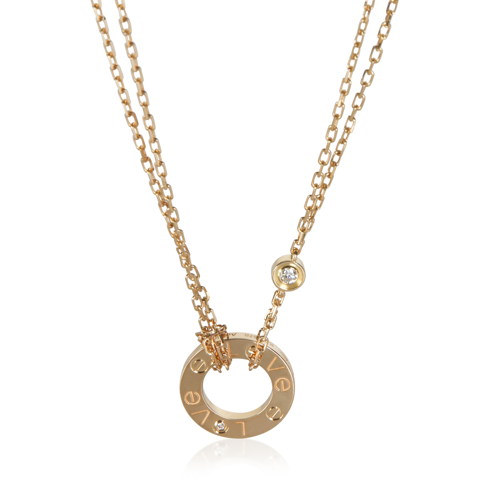 Cartier Yellow Gold Diamond Love Necklace